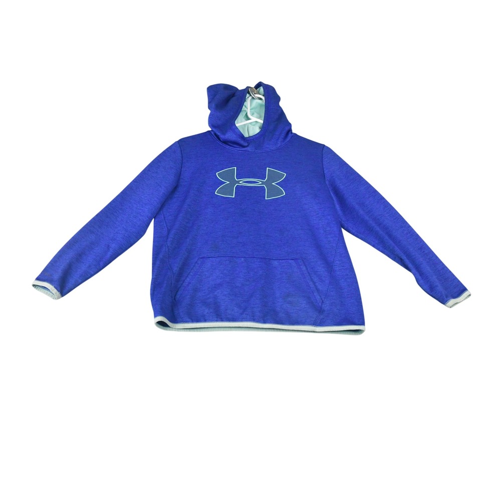 Under Armour Hoodie Youth XL Blue Good ColdGear Space Dye Pullover